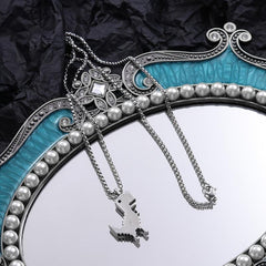 Men's Funky Dinosaur Pendant Necklace Street Hip-hop Chain Jewelry