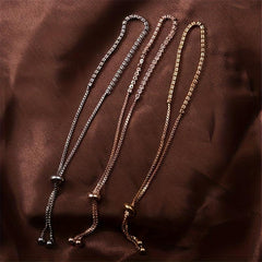 Crystal Tennis Adjustable Bracelet