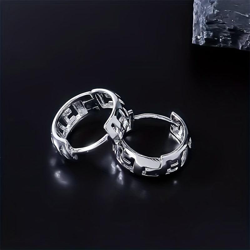 Dragon Stud Earrings & Men's Retro Ethnic Style Earrings