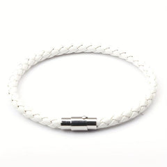 European Magnetic Men's Leather Rope Bracelet