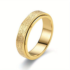 Stainless Steel Rotating Decompressing Pearl Sand Ring