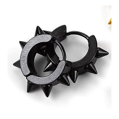 Barbed Titanium Steel Earrings Piercing Hoop Ear Cuffs