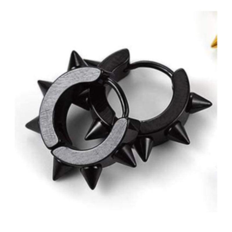 Barbed Titanium Steel Earrings Piercing Hoop Ear Cuffs