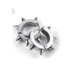 Barbed Titanium Steel Earrings Piercing Hoop Ear Cuffs