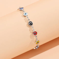 Men's Glass Eyes Protection Amulet Evil Eye Bracelet