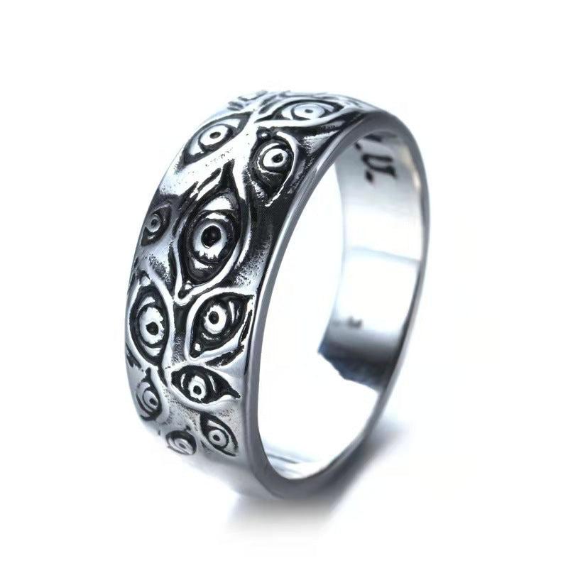 Hip Hop Men's Devil Eye God Eye Ring
