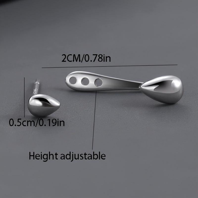 Retro Water Drop Ear Studs Men's Earrings Hip Hop Style