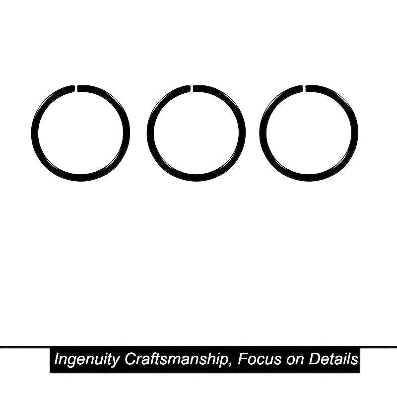 Stainless Steel Round Ring Nose Nail Body Ear Ring