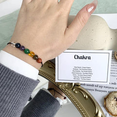 Healing Crystal Stone Beads Men's Bracelet