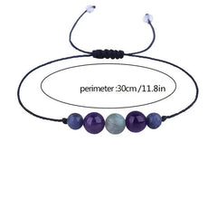 Healing Crystal Stone Beads Men's Bracelet