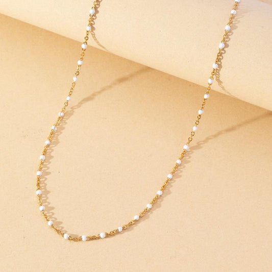Stainless Steel Beads Chain Necklace Combo Set