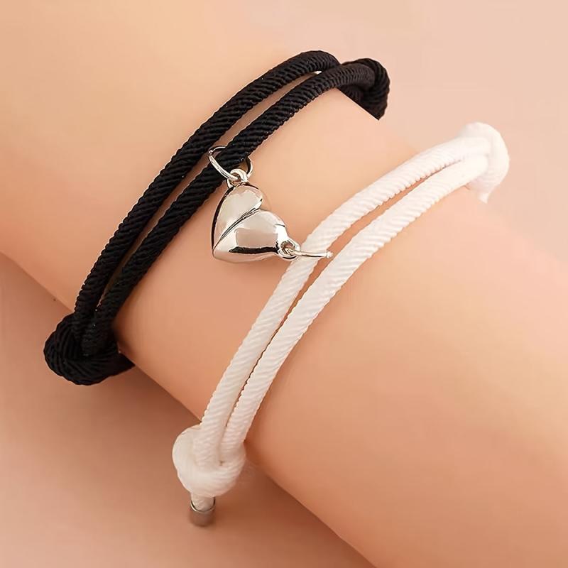 Magnetic Couple Bracelet Set, Love Couple Bracelet