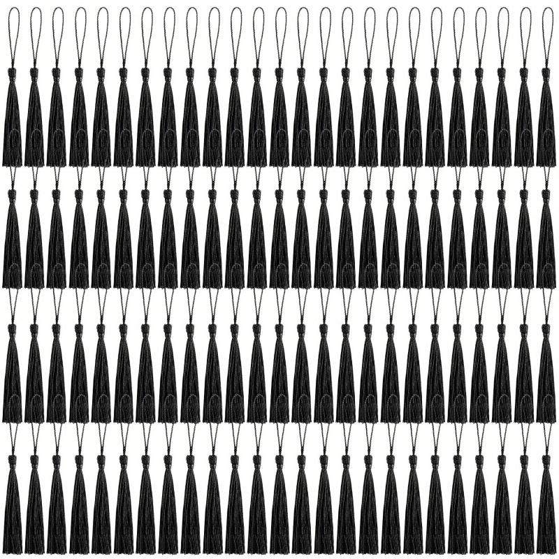 100pcs 144pcs Bookmark Tassels For Crafts Keychain Graduation
