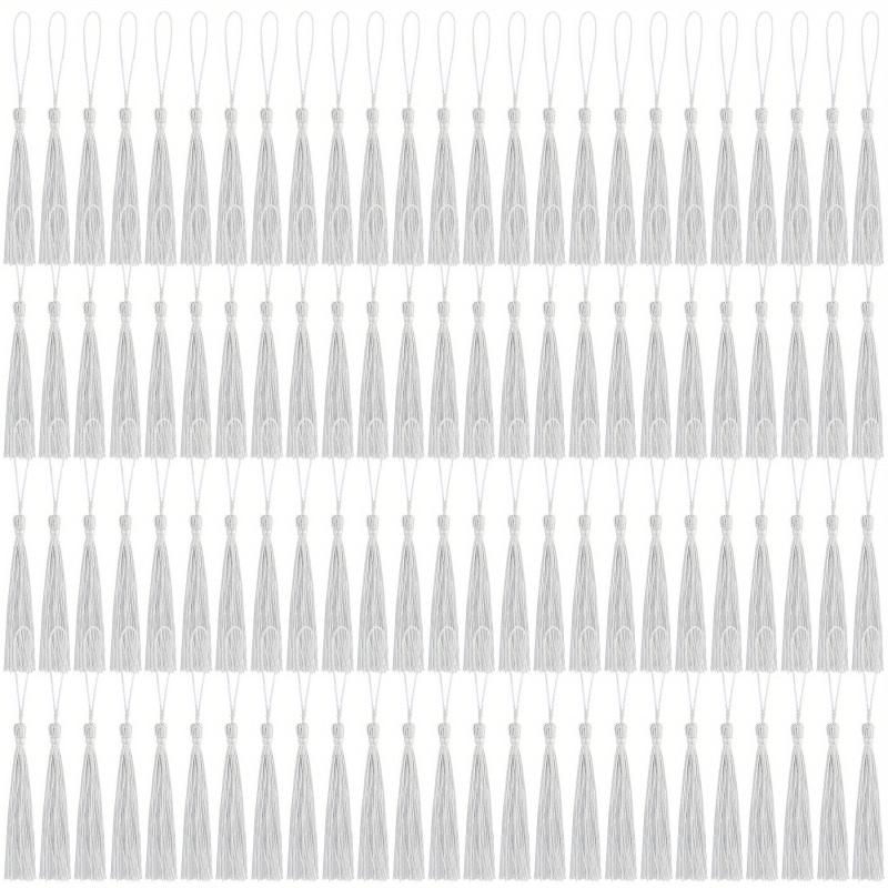 100pcs 144pcs Bookmark Tassels For Crafts Keychain Graduation