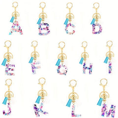 Initial Letter Keychain Alphabet Key Chain Phone Pendant Car Ornament