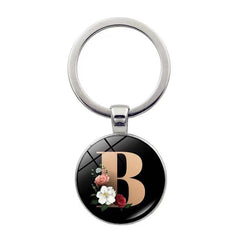 Crystal Gem Flower Key Chain Pendant for Women