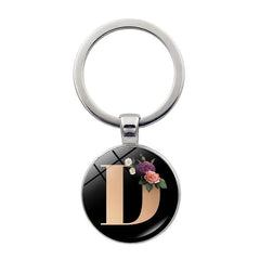 Crystal Gem Flower Key Chain Pendant for Women