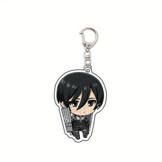 Cartoon Keychain Pendant Anime Figure Double Sided Key Chain Pendant