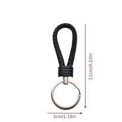 Woven Leather Rope Key Chain Car Key Chain Couples Bag Clothing Accessories