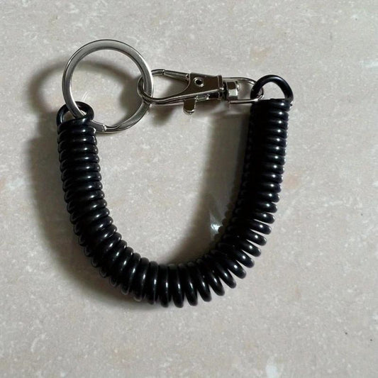 1 PCS Plastic Spring Rope Key Chain Retractable Keychain Anti drop Rope