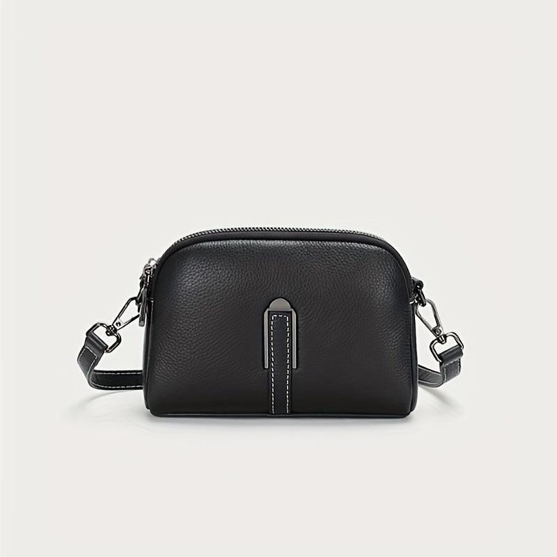 Metal Decor Crossbody Bag Square Shoulder Phone Purse