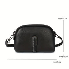 Metal Decor Crossbody Bag Square Shoulder Phone Purse