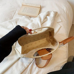 Stylish Colorblock Turn Lock Crossbody Bag