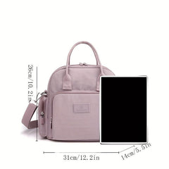 Casual Nylon Crossbody Bag Multifunctional Backpack