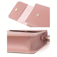 Solid Flap Crossbody Bag Women's Shoulder Bag
