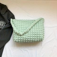 Cloud Pleated Shoulder Hobo Bag Large Capacity Underarm Tote Bag