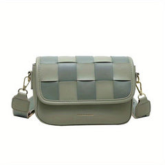 Colorblock Flap Bag Square Shoulder Bag