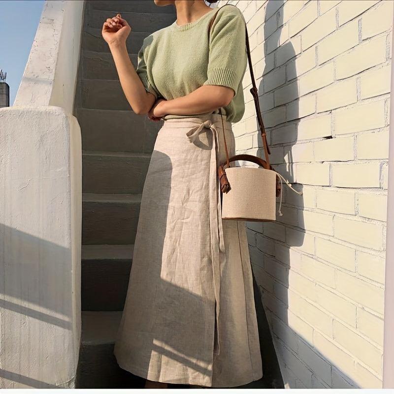 Colorblock Barrel Bag Crossbody Handbag with Drawstring Pouch
