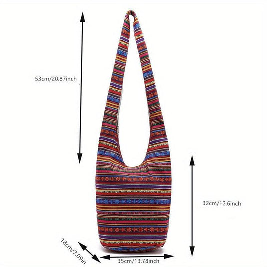 Bohemian Ethnic Crossbody Sling Bag for Traveling