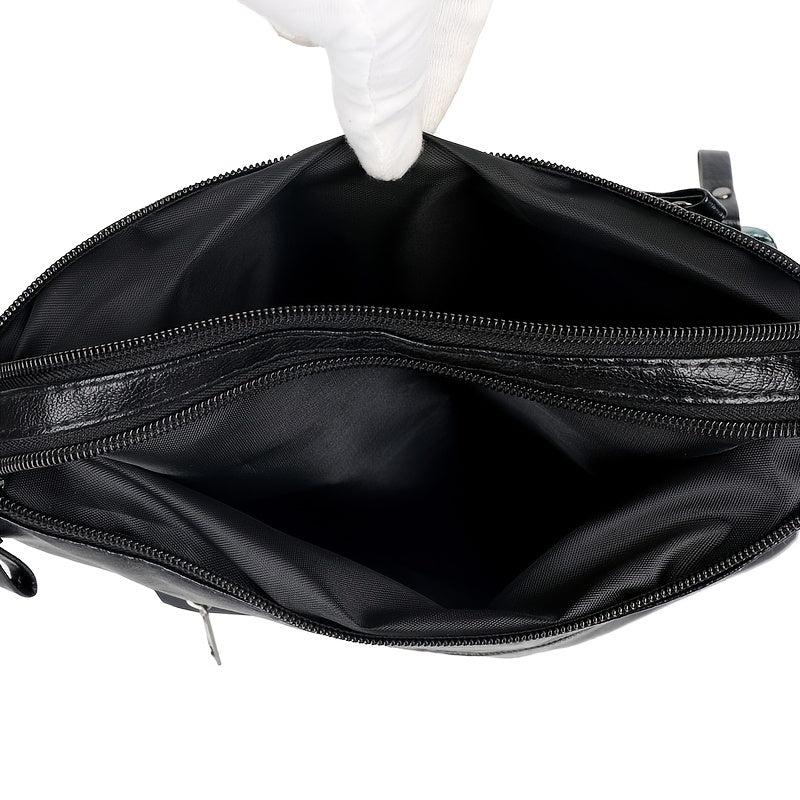 Flower Pattern Crossbody Bag Zipper Shoulder Bag