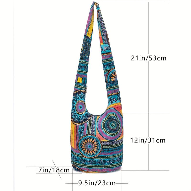 Ethnic Style Hobo Bag Lady's Everyday Crossbody Shoulder Bags Women Handbag