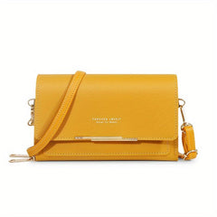 Letter Graphic Crossbody Bag Clutch Wallet Square Cell Phone Purse