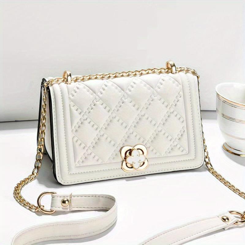Rhombus Embossed Crossbody Bag Quilted Shoulder Bag