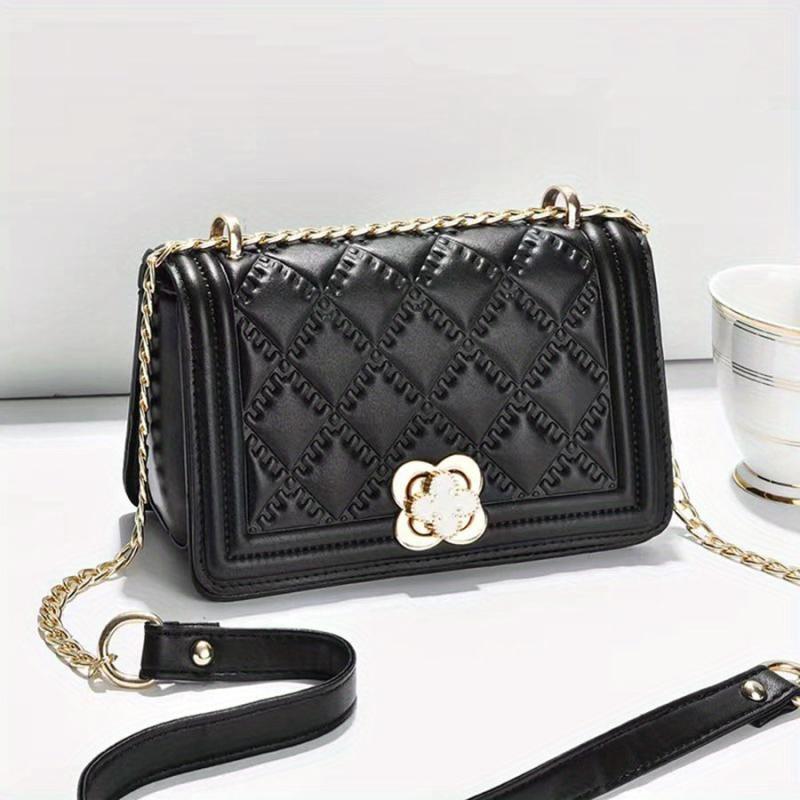 Rhombus Embossed Crossbody Bag Quilted Shoulder Bag