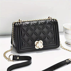 Rhombus Embossed Crossbody Bag Quilted Shoulder Bag