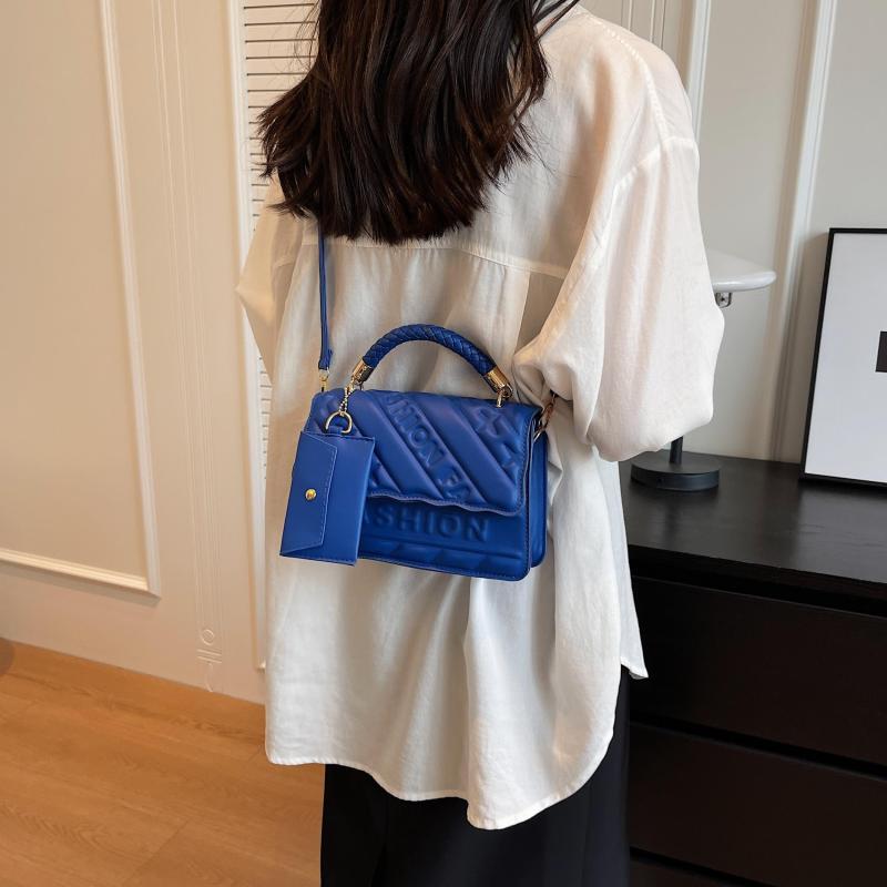 Embossed Crossbody Bag PU Leather Shoulder Bag Women's Handbag & Purse
