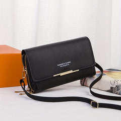 Minimalist Square Shoulder Bag with Detachable Strap