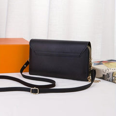 Minimalist Square Shoulder Bag with Detachable Strap