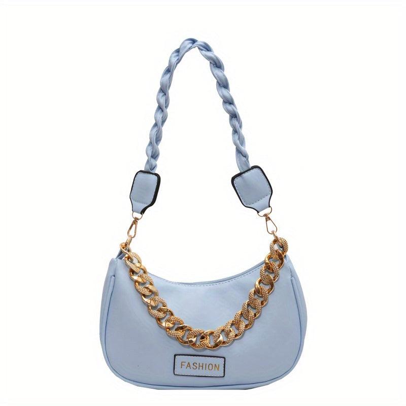 Underarm Crescent Bag Stylish PU Leather Shoulder Bag