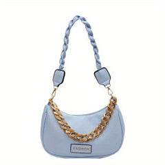 Underarm Crescent Bag Stylish PU Leather Shoulder Bag
