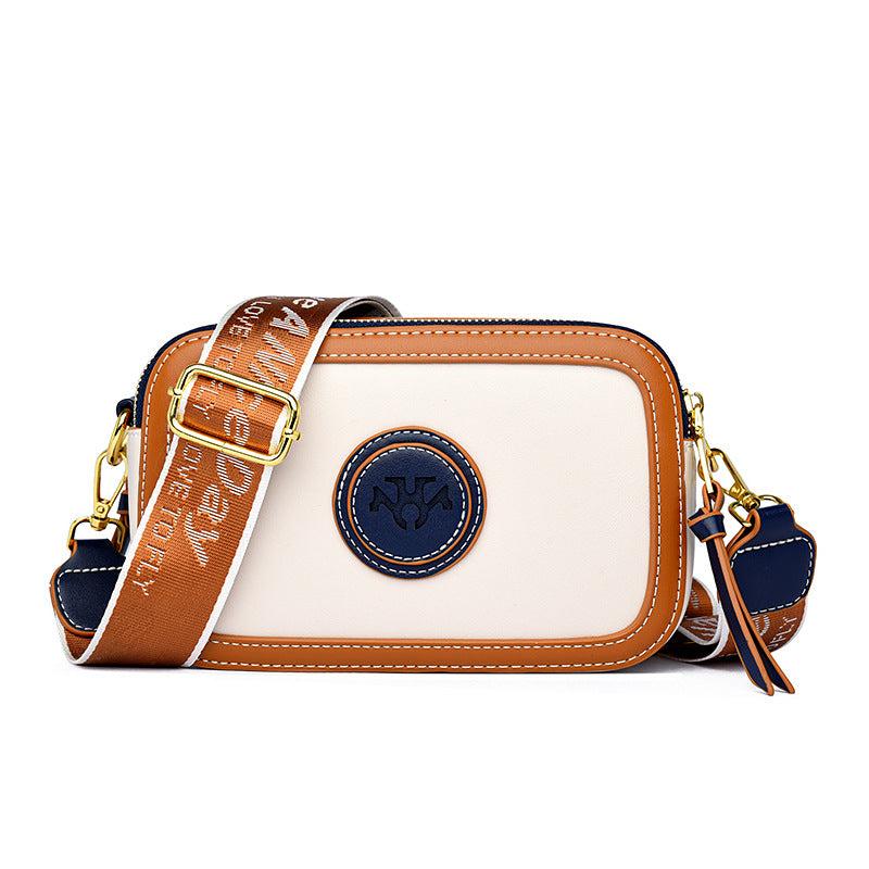 Cube Crossbody Bag PU Leather Textured Bag Purse Versatile Shoulder Bag