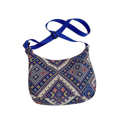 Geometric Pattern Canvas Shoulder Bag for Work