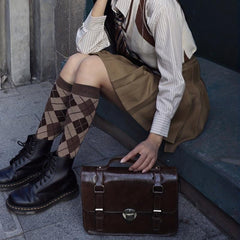 Vintage Large Capacity Messenger Bag Retro Flap Crossbody Bag