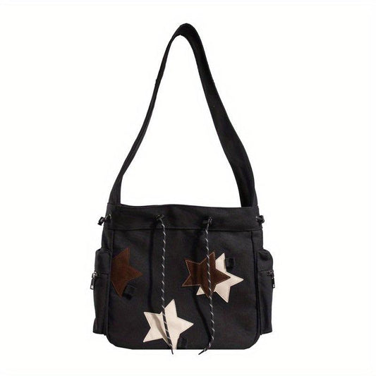 Stars Pattern Crossbody Bag Lightweight Shoulder Bag