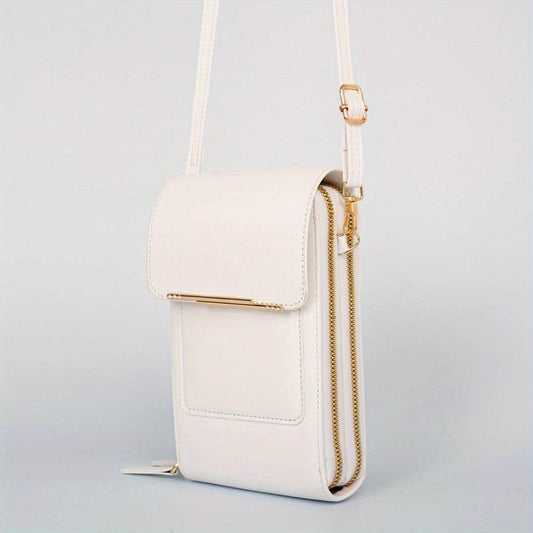 Clear Touch Screen Mobile Phone Bag Vertical Wallet Crossbody Purse