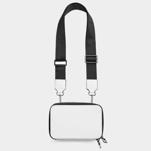 Zipper Crossbody Bag Casual All Match Shoulder Bag Portable Storage Bag